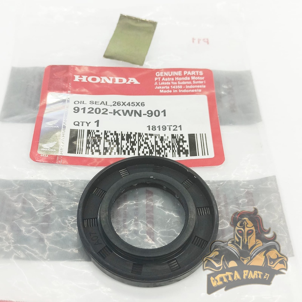 OIL OLI SIL SEAL KRUK AS HONDA KWN KUALITAS ASLI ORIGINAL HONDA AHM PRESISI BAHAN BERKUALITAS TIDAK BOCOR TAHAN PANAS TIDAK KERAS TIDAK MELAR DAN DIJAMIN AWET VARIO 125 LED VARIO 150 LED