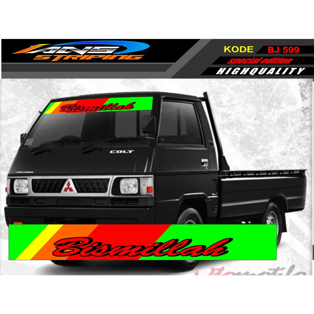 STIKER KACA DEPAN MOBIL L300 / GRANDMAX / PICK UP / CARRY / STIKER KACA DEPAN MOBIL PICK UP / DECAL STIKER PICK UP BJ599