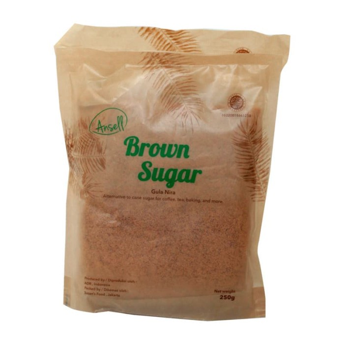 [HALAL] Ansell Brown Sugar / Ginger Sugar 250gr Gula Nira Gula Merah / Jahe Bubuk Ansel