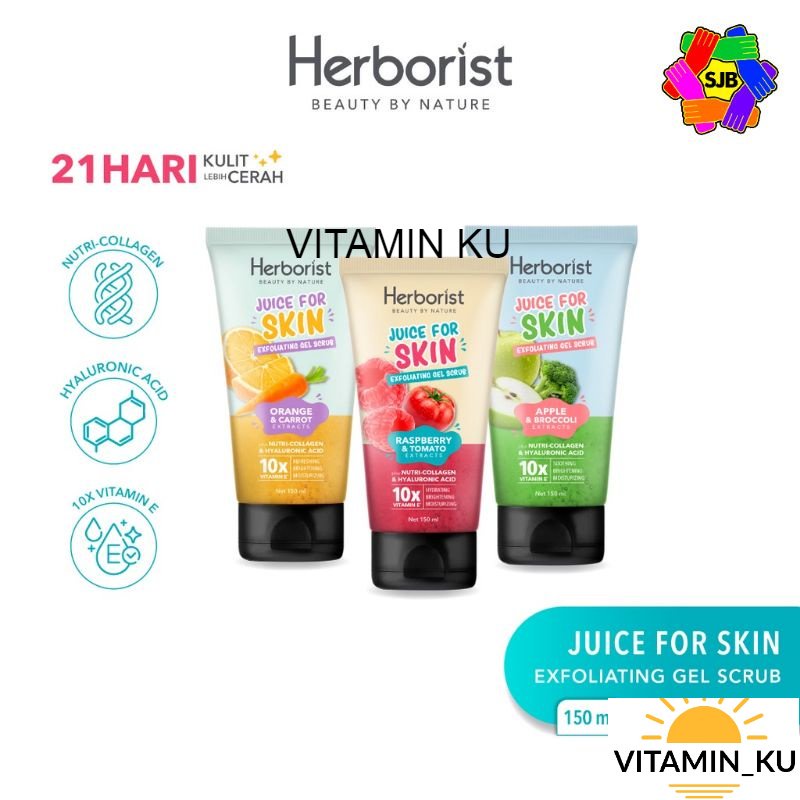 Herborist Juice For Skin Exfoliating Gel Scrub – 150ml VITAMINKU