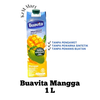 Jual Buavita Mangga 1000ml 1 Liter Mango Jus Juice 1000 Ml 1L | Shopee ...