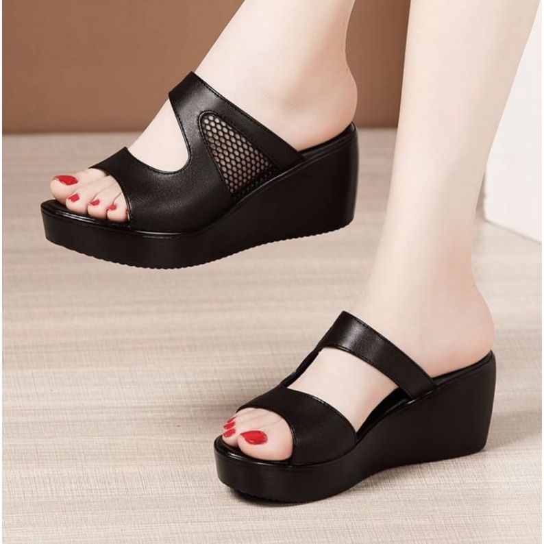 ABBUSHOES Ph 16 wedges jala muthia 7cm sol karet