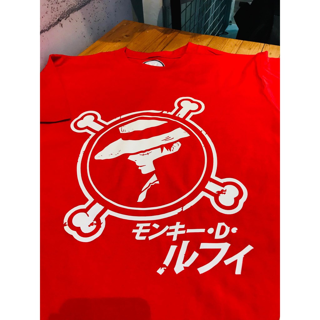 Kaos Luffy King Red Onepiece Mugiwara