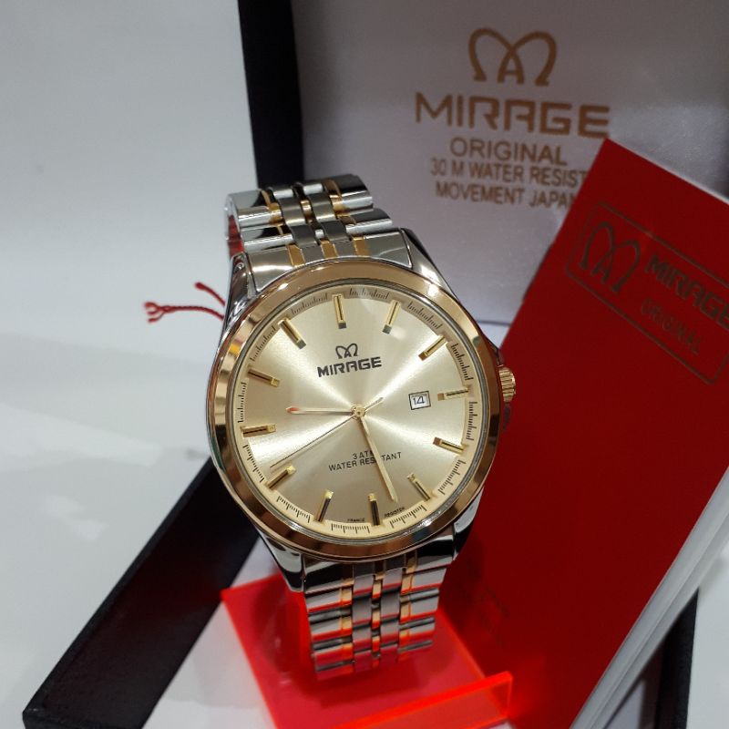 Jam Tangan Mirage 8709 BRP-M -L Original pria wanita