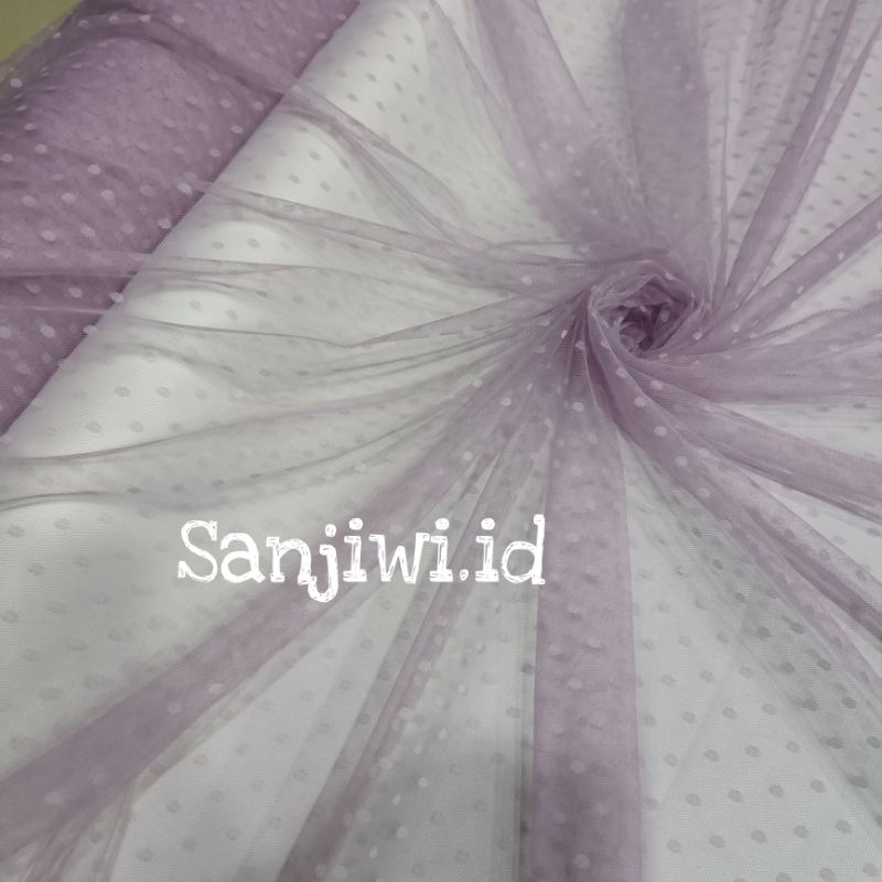 Kain Tile Polkadot/Kain Tille Dot/Soft Tulle-Soft lavender