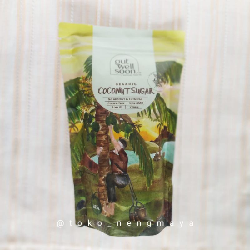 

Gula Kelapa Organik Gut Well Soon 325 gram EXP 03/25