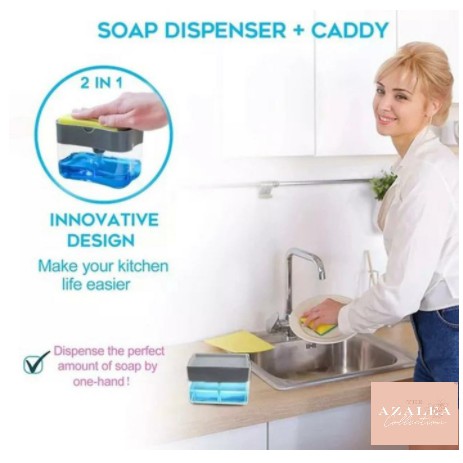 Dispenser Sabun Cuci Piring - Sponge Cuci Piring 2 In 1