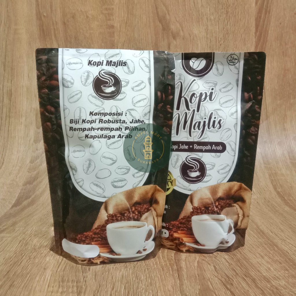 Kopi MAJLIS 100GR Dengan Kopi Jahe + Rempah Arab Kopi Jahe Nikmat Kopi Jahe Rempah Kopi Rempah Arab