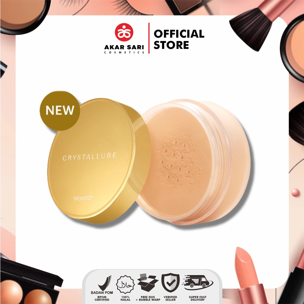 WARDAH CRYSTALLURE PRECIOUS GLOW RADIANCE POWDER - Bedak Tabur 18 gr