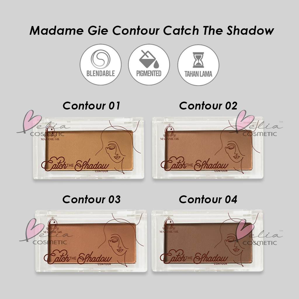 ❤ BELIA ❤ MADAME GIE Catch The Gleam | Blinded by Drama Highlighter | Catch Shadow Contour | Halographic 2-in-1 Highlighter &amp; Contour Stick | Sharp Madamegie