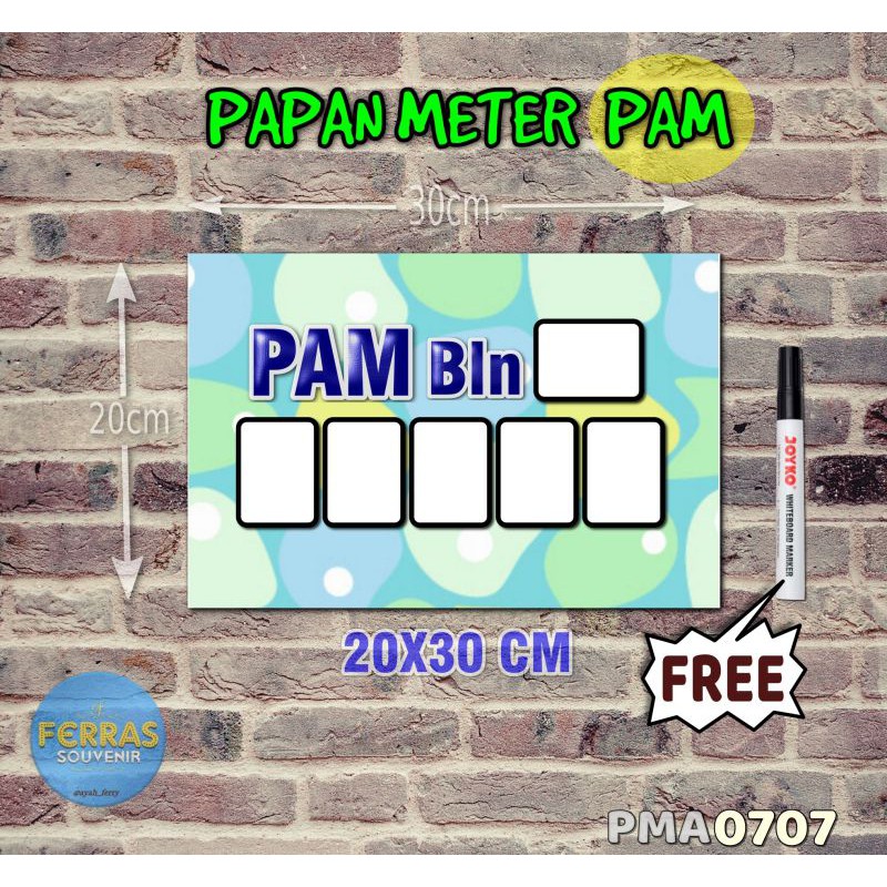 

Ferras Papan Meter Listrik PLN PAM motif Unik - Pastel 07