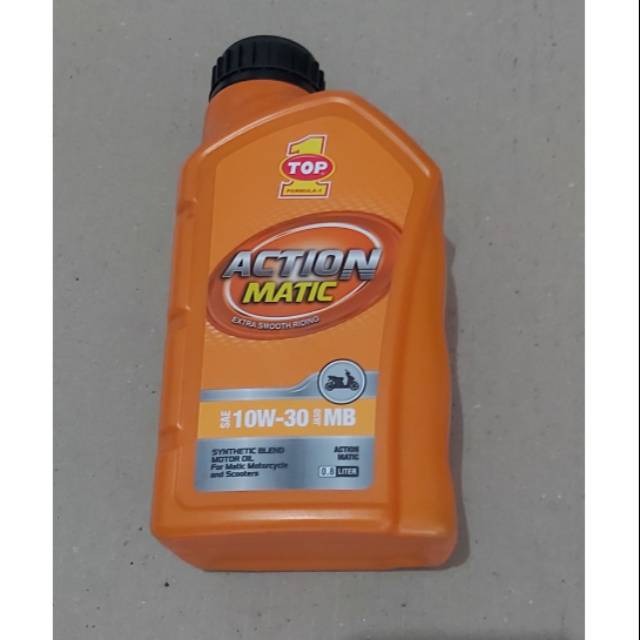 OLI TOP 1 MATIC / TOP ONE MATIC 10W-30 800 ML Oli Motor Bebek Matic KEMASAN ORANGE ASLI
