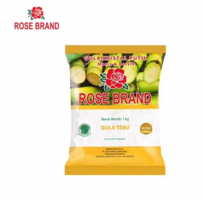 

Rose Brand Gula Pasir Premium 1 KG - Kemasan Kuning