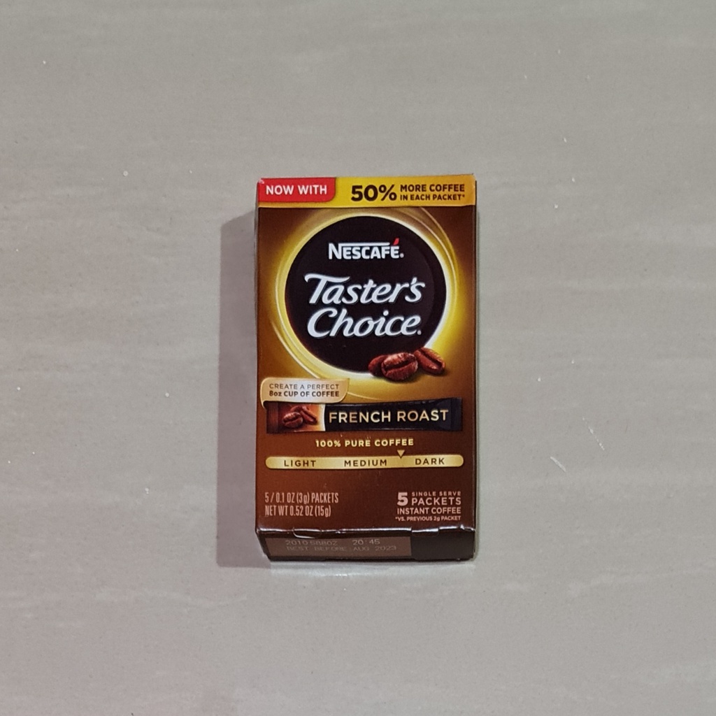 Kopi Nescafe Taster's Choice French Roast Instant Coffee 5 x 3 Gram