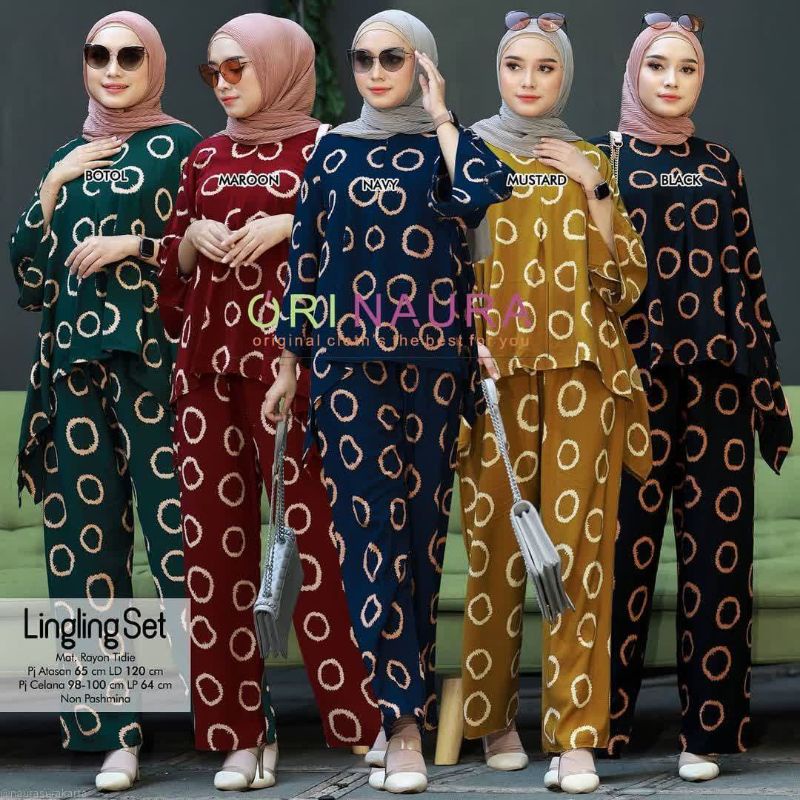 PROMO BISA COD! ONESET WAKA ORINAURA POLKA SEMPROT KOPI BINSA RENA SEKTA RULA CINCIN SET JUMBO MURAH