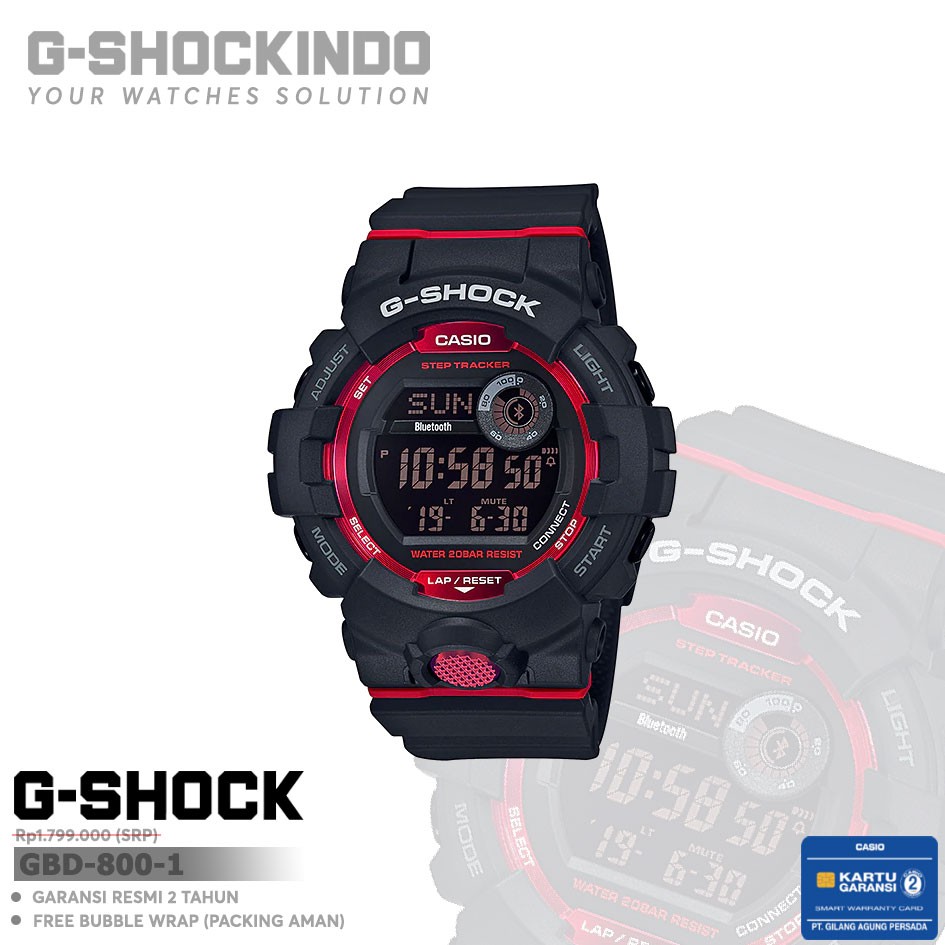 Casio G-Shock GBD-800-1 / GBD-800-1DR Original