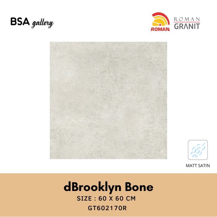 ROMAN GRANITE 60X60 dBROOKLYN BONE GT602170R / GRANIT LANTAI SEMEN