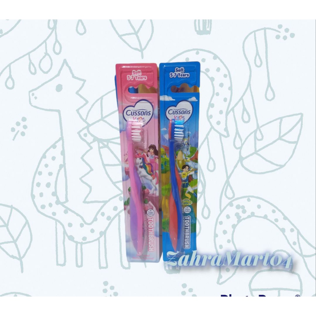 Cussons Kids Toothbrush 5 - 7 Years Dragon unicorn