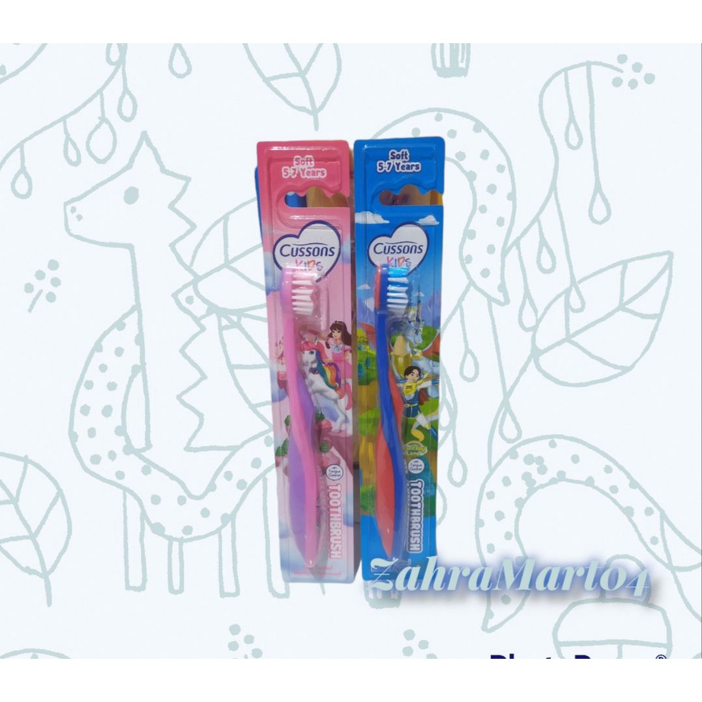 Cussons Kids Toothbrush 5 - 7 Years Dragon unicorn