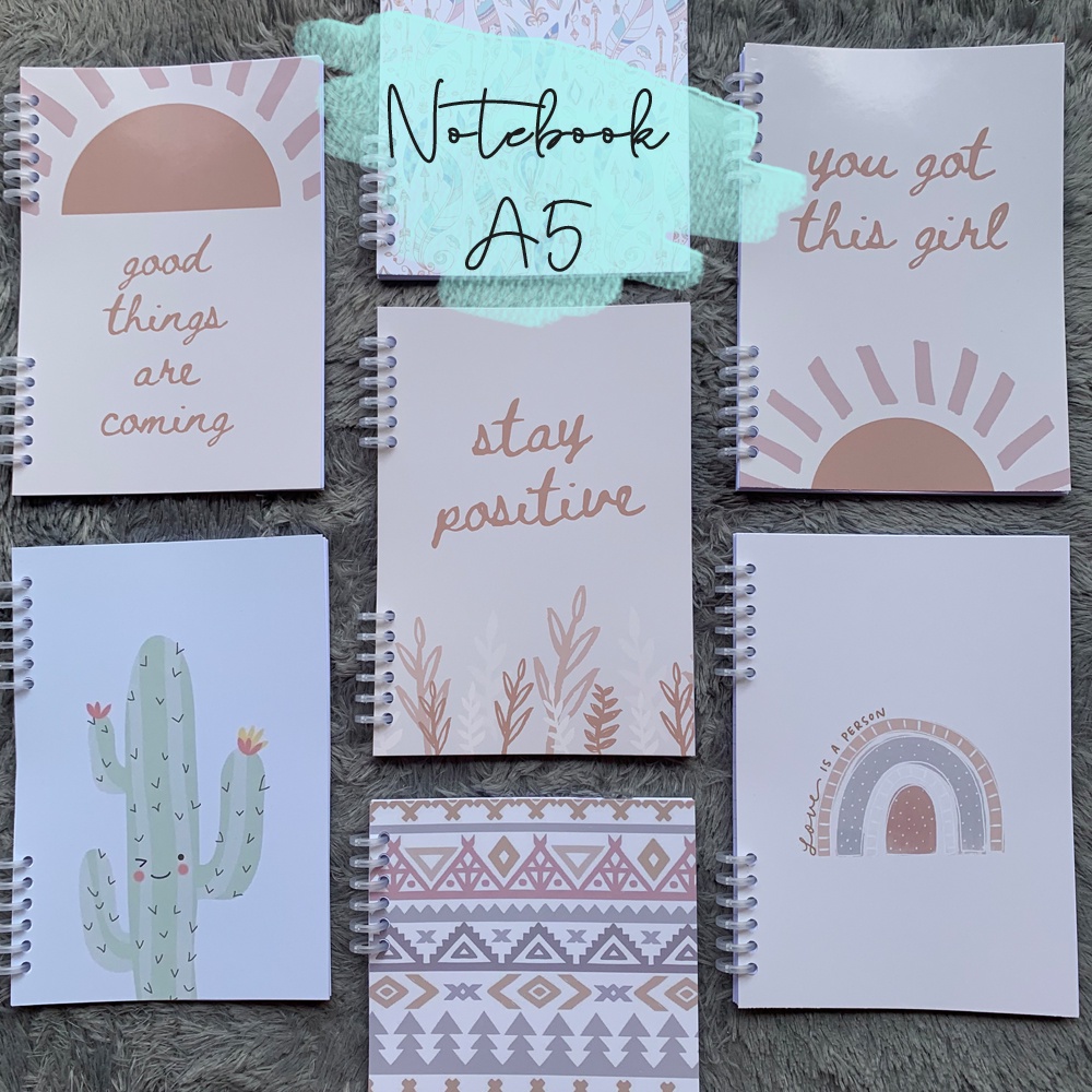 

NOTEBOOK A5 AESTHETIC BOHEMIAN BUKU TULIS BESAR / NOTEBOOK / BUKU DIARY / BUKU JURNAL / BUKU CATATAN
