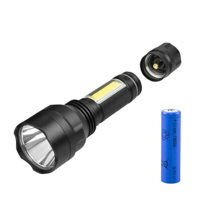 Senter LED Torch Multifungsi Cree XM-L T6 COB 3800 Lumens C8 -SN20