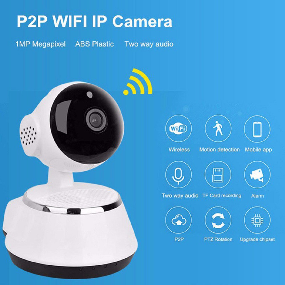 CCTV Q6 IP / QCF FV A1801B 720 P Panoramic Fish Eye 360 Camera Smart Wifi CCTV Camera WIRELESS with 2 Way Audio Motion Sensor Alarm Micro SD IP CAM