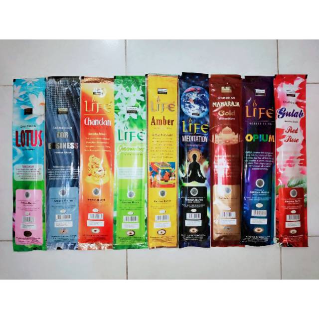 Hio India Dupa Wangi Buhur Aromaterapi Merk Darshan Incense Long Stick 1 Pack