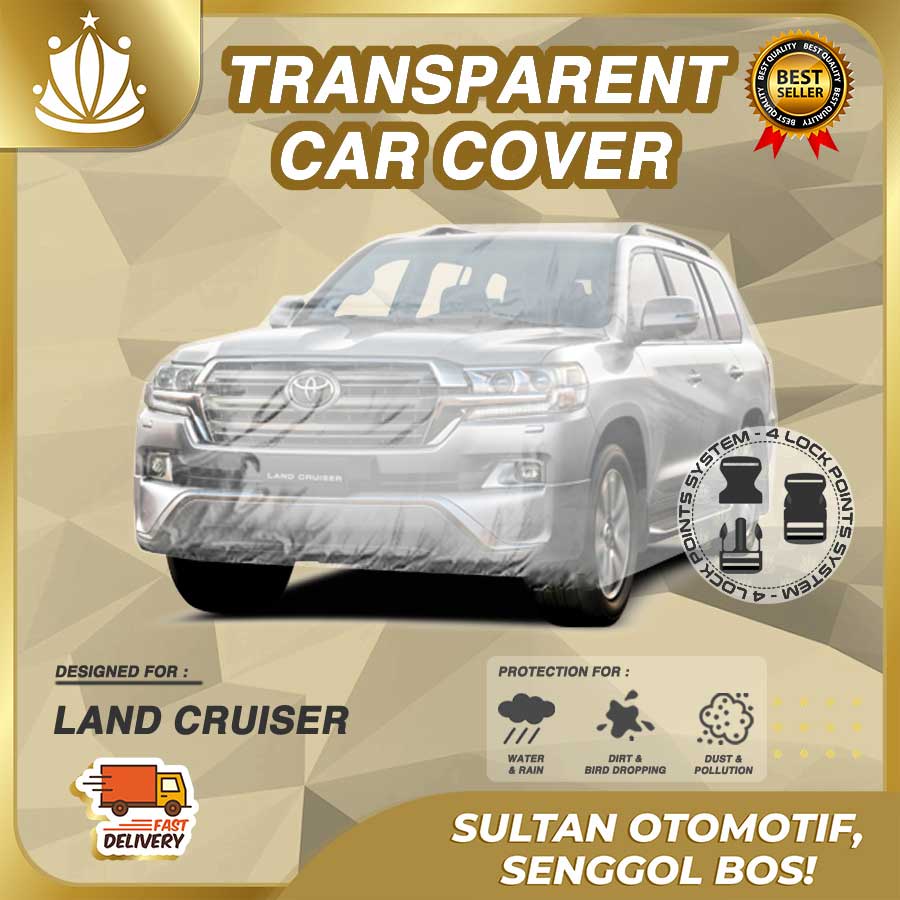 Body Cover Mobil Plastik TEBAL Land Cruiser WATERPROOF