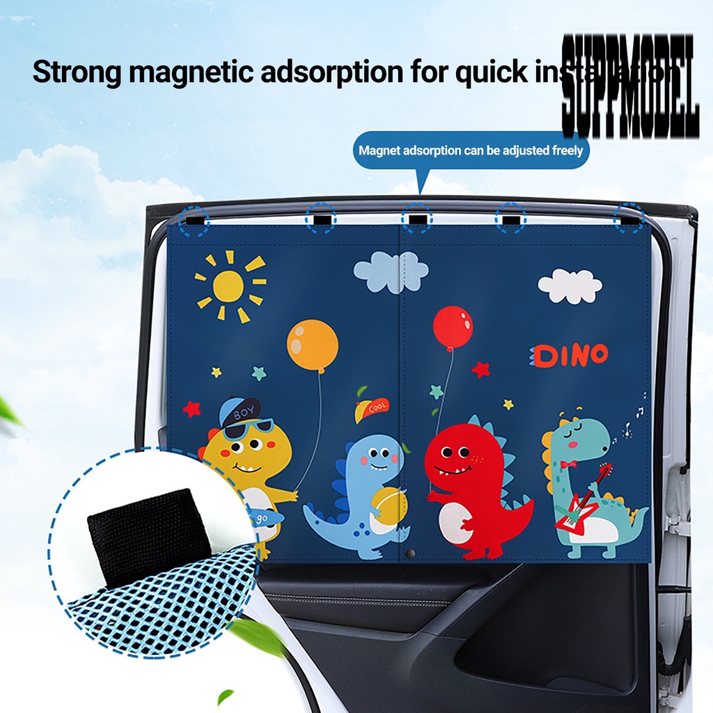 &lt; Kerai Mobil &gt; Tirai Mobil Pencetakan Kartun Pelindung Matahari Tirai Kerai Mobil Hias Auto Protect Visor Untuk Outdoor