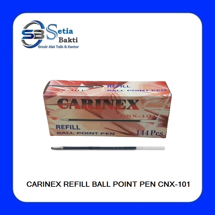 

CARINEX Refill Ball Point Pen CNX-101 - Isi Ulang Pulpen Pendek 1 Dus - 144 Pcs