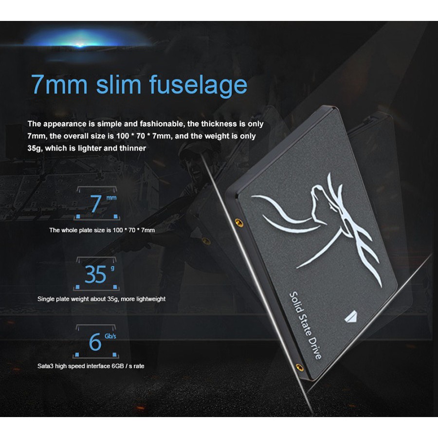 SSD YINGCHU 128GB SATA III 2.5&quot; GARANSI 3 TAHUN SOLID STATE DRIVE