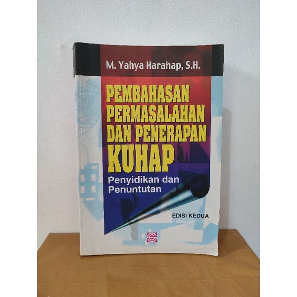 Jual Buku Pembahasan Permasalahan Dan Penerapan KUHAP Penyidikan Dan ...