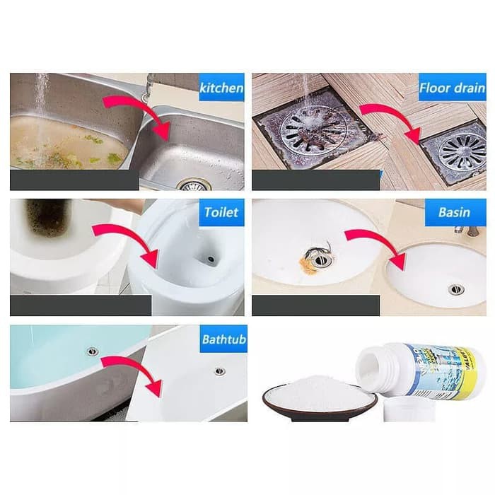 WILD TORNADO Sink and Drain Powder Pembersih Pipa Tersumbat