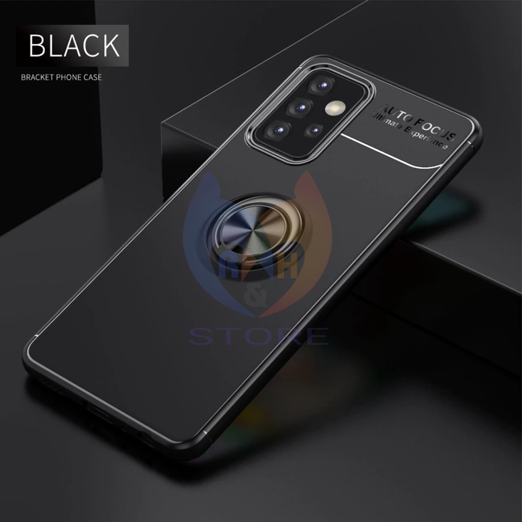 Case Samsung Galaxy A32 5G Autofocus Invisible iRing Magnet TPU Silicon Softcase 360 Rotation