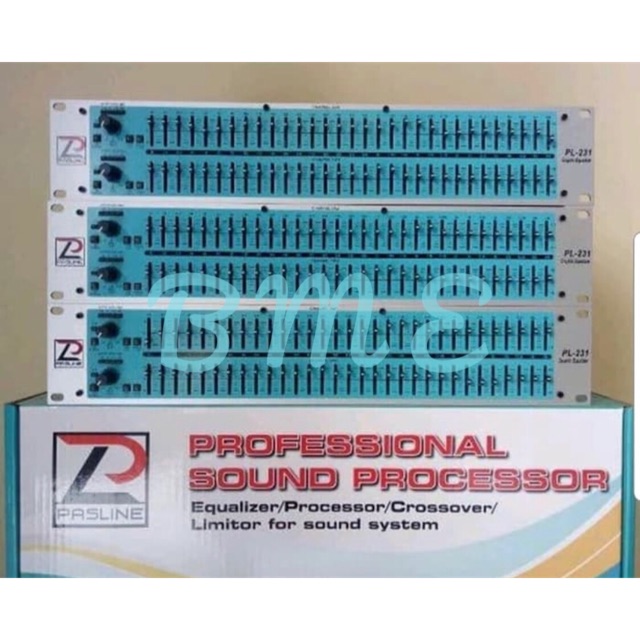 EQUALIZER/EQUALISER PASLINE PL231/PL 231 + LINE SUBWOOFER