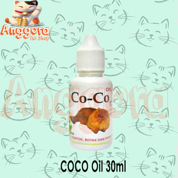 Coco Oil 30ml - Obat bulu rontok, botak dan alergi untuk Kucing