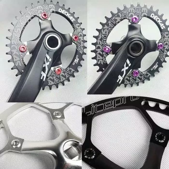 Baut Chainring Litepro 5 Pcs untuk sepeda Bahan Alloy