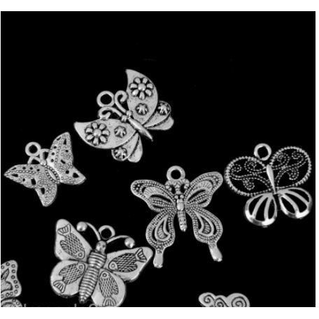 Butterfly Shapes Charms - Charm Bentuk Kupu-kupu (12pcs)