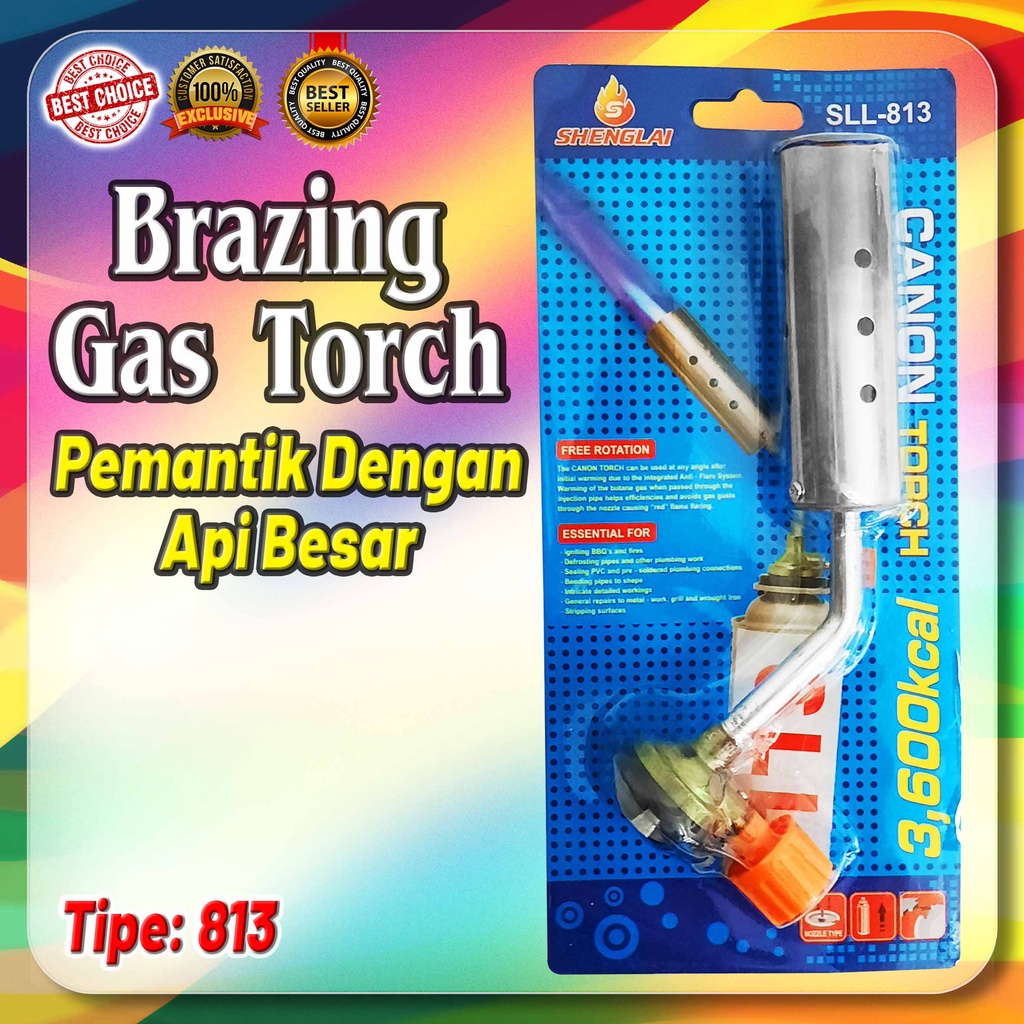 Gas Torch / Blow Torch / Kepala Las Gas Api Lebar & Besar (813)