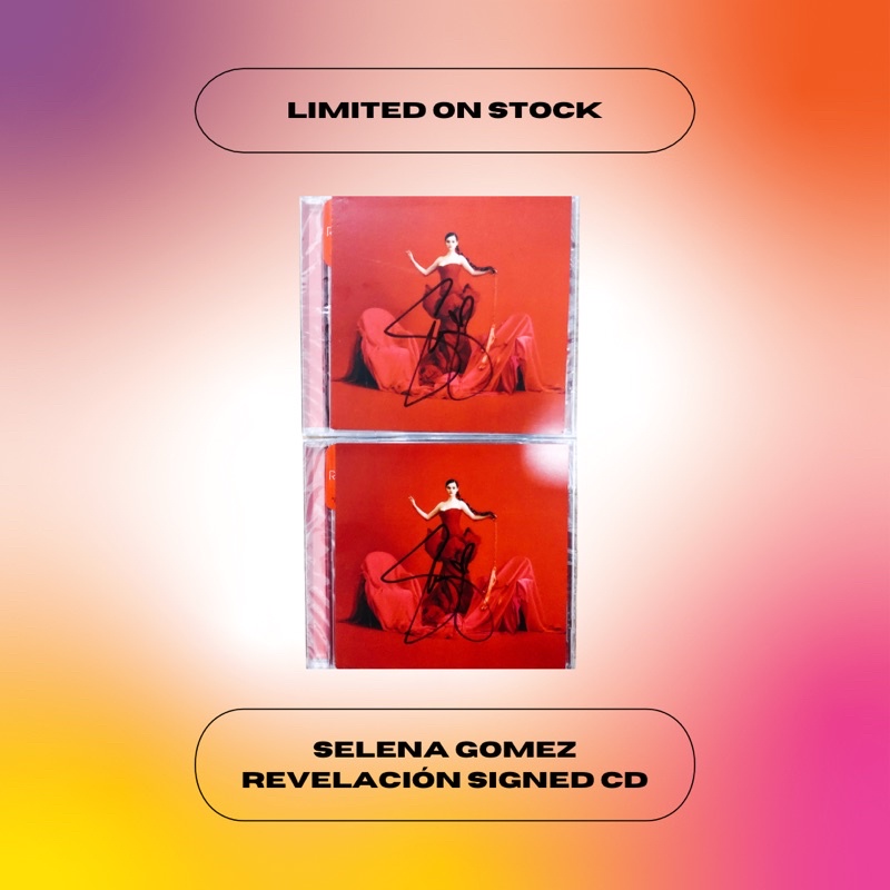 (READY STOCK) Selena Gomez OFFICIAL Signed Revelación CD