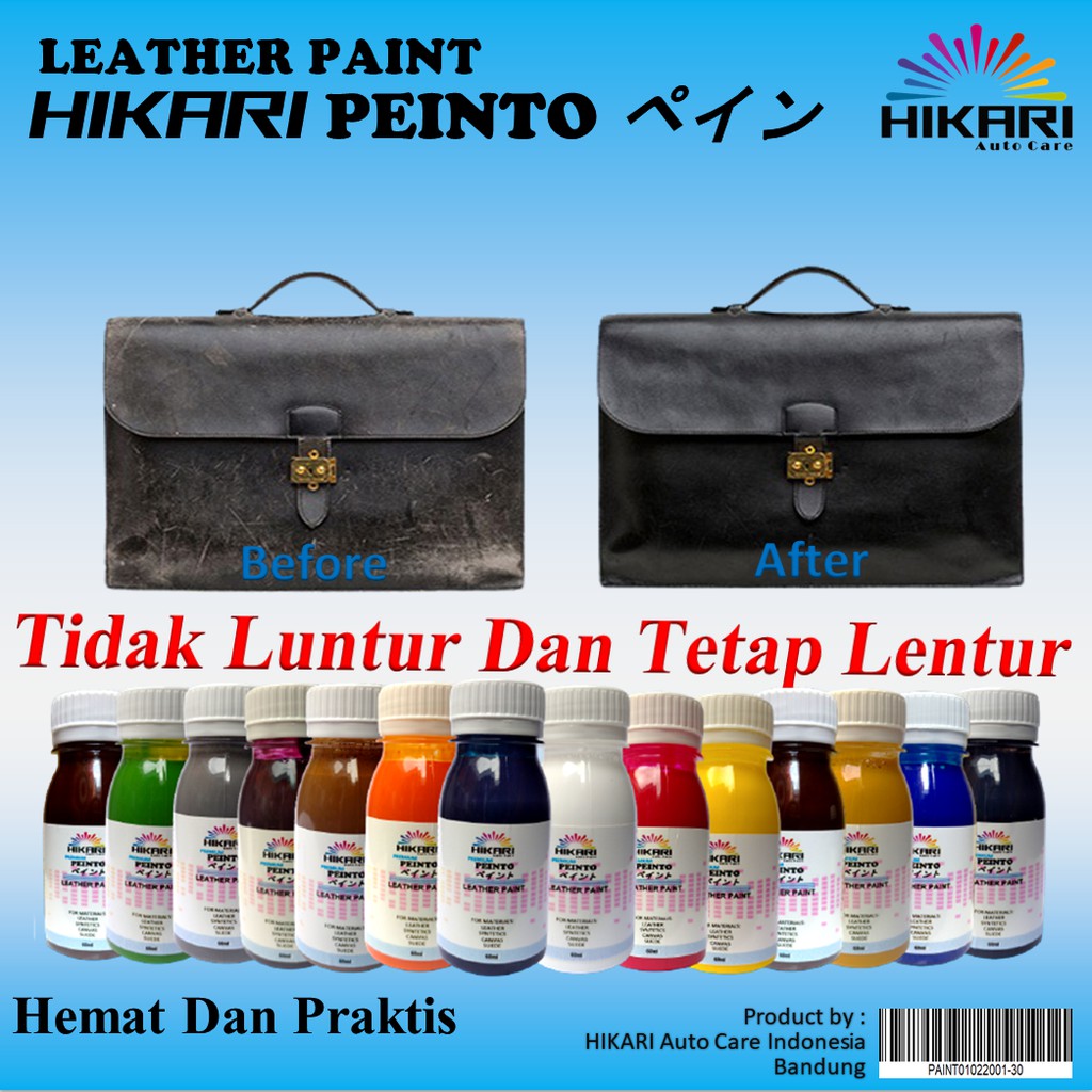 Cat Sepatu Kulit Peinto Leather Paint - Acrylic Rubber Cat Midsole, Rubber, Boost - Cat Tas Jaket Kulit - cat bahan suede