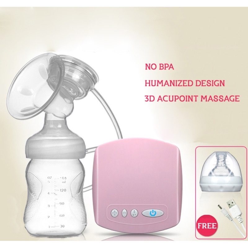 Pompa ASI Elektrik Otomatis Milk Breast Pump - White