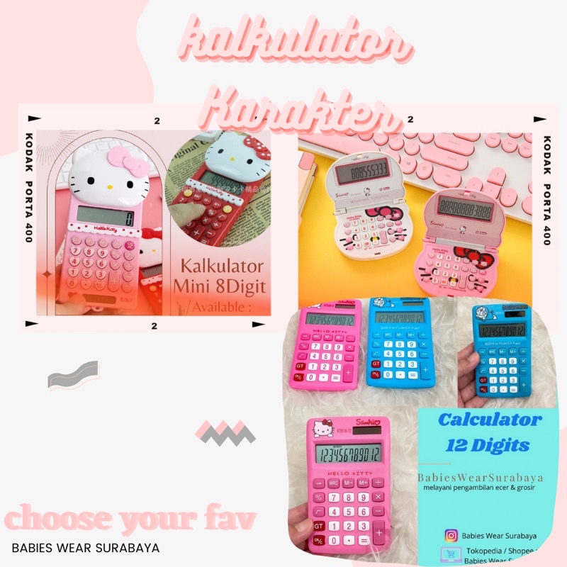 

[BabiesWear] Kalkulator Karakter - Ready Stock