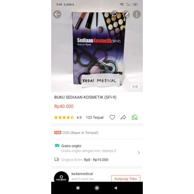 BUKU SEDIAAN KOSMETIK (SFI-9) GOESWIN AGOES TERLARIS