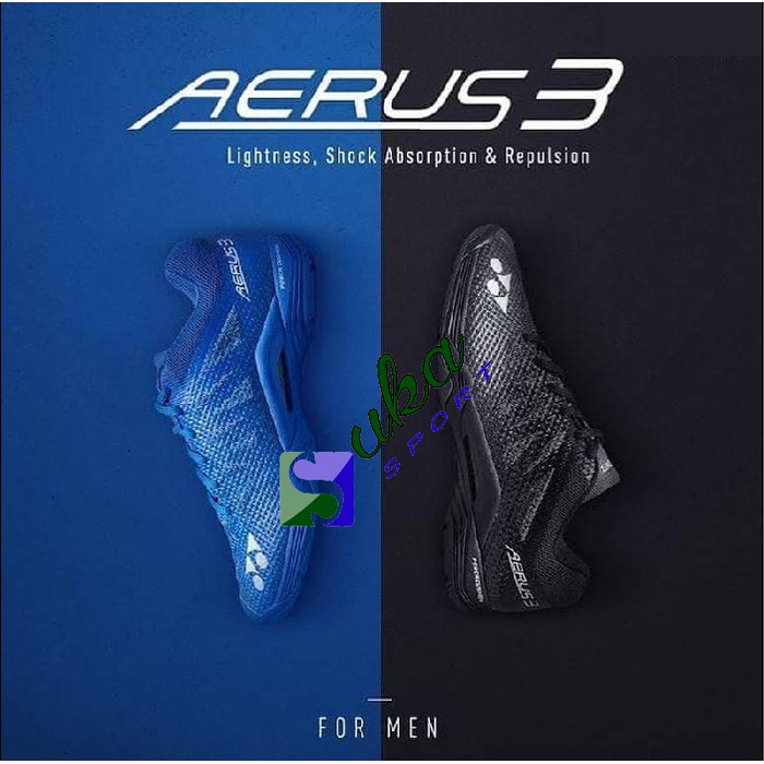 sepatu badminton yonex aerus 3 men original
