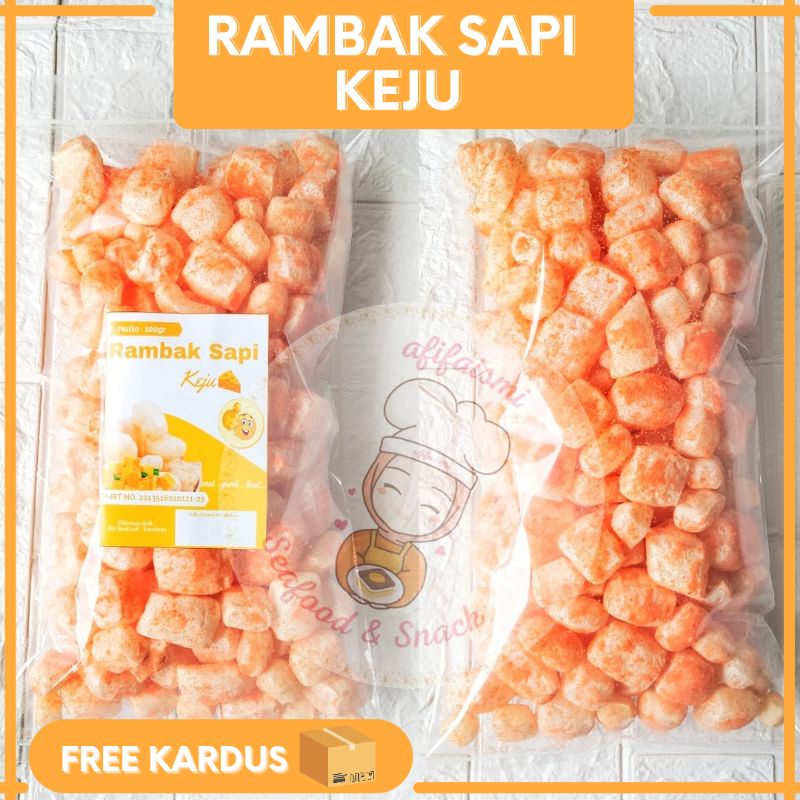 

[ 100gram ] Rambak Sapi Rasa Keju Gurih dan Renyah by afifaismi