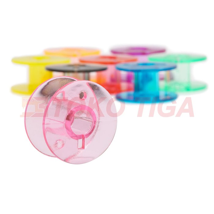 Bobbin/Spool Plastik Warna (Mesin Jahit Portable)