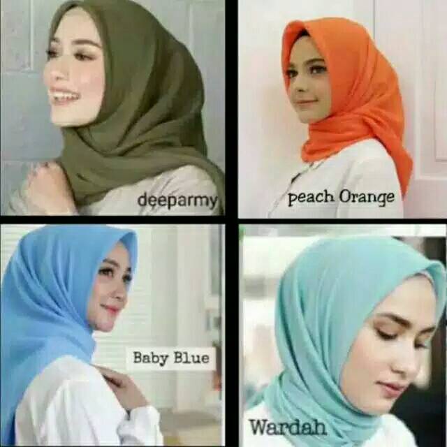 HIJAB BELLA SQUARE || jilbab segi empat || Kerudung Double Hycon