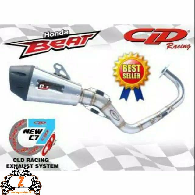 Knalpot Beat Scoopy CLD Racing C7 Leher Kecil/Besar