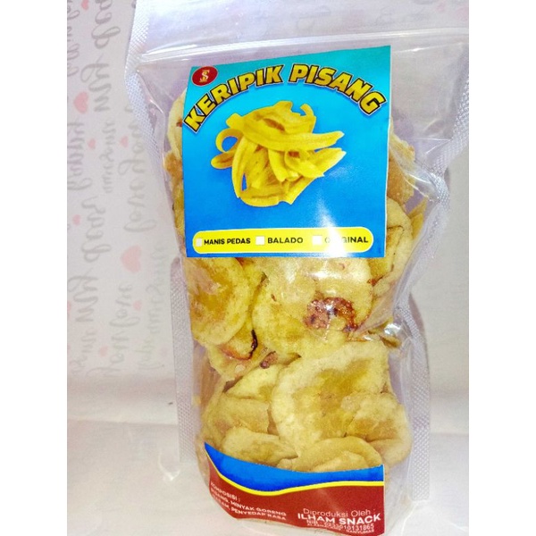 

Keripik Pisang Pedas Manis/Balado/Original